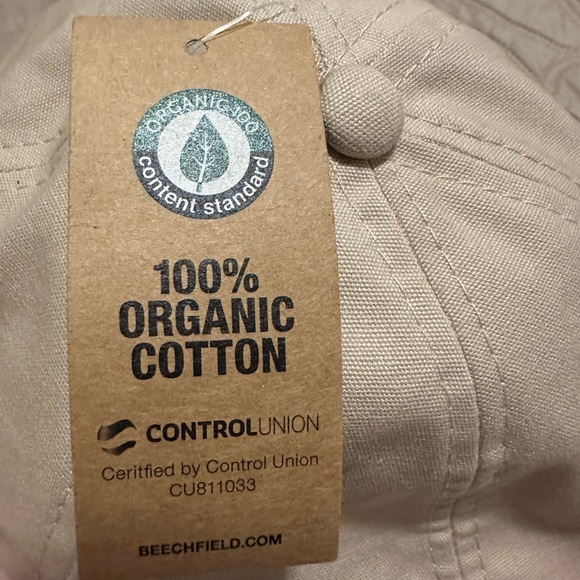 Beechfield Baseball Cap Embroidered 100% Organic Cotton Adjustable Dad Hat - Picture 6 of 16